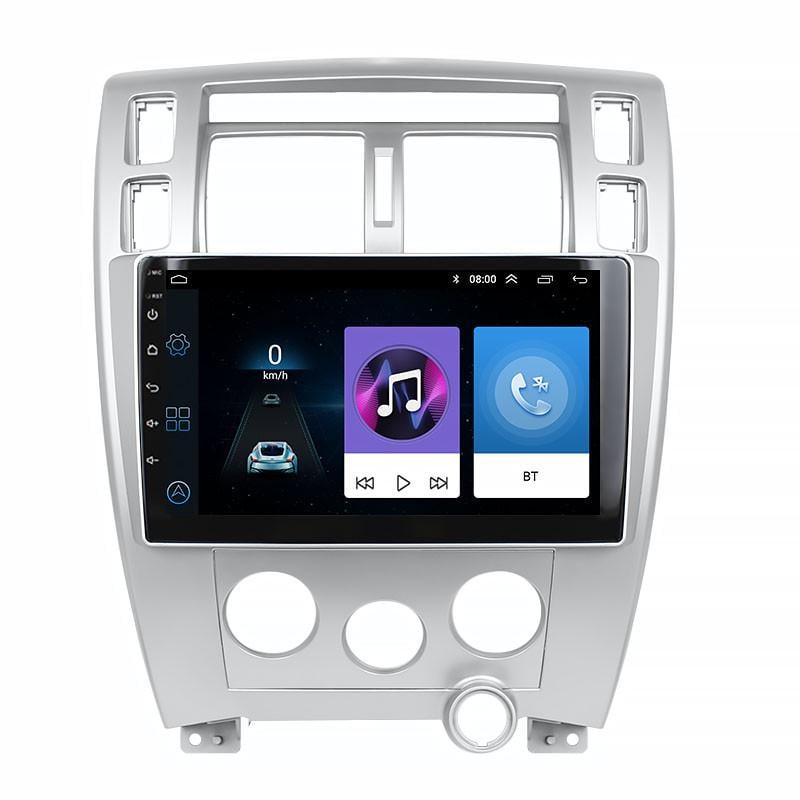 Магнитола штатная Lesko для Hyundai Tucson I 2004-2010 экран 10" 1/16Gb/ Wi-Fi Optima GPS Android хендай