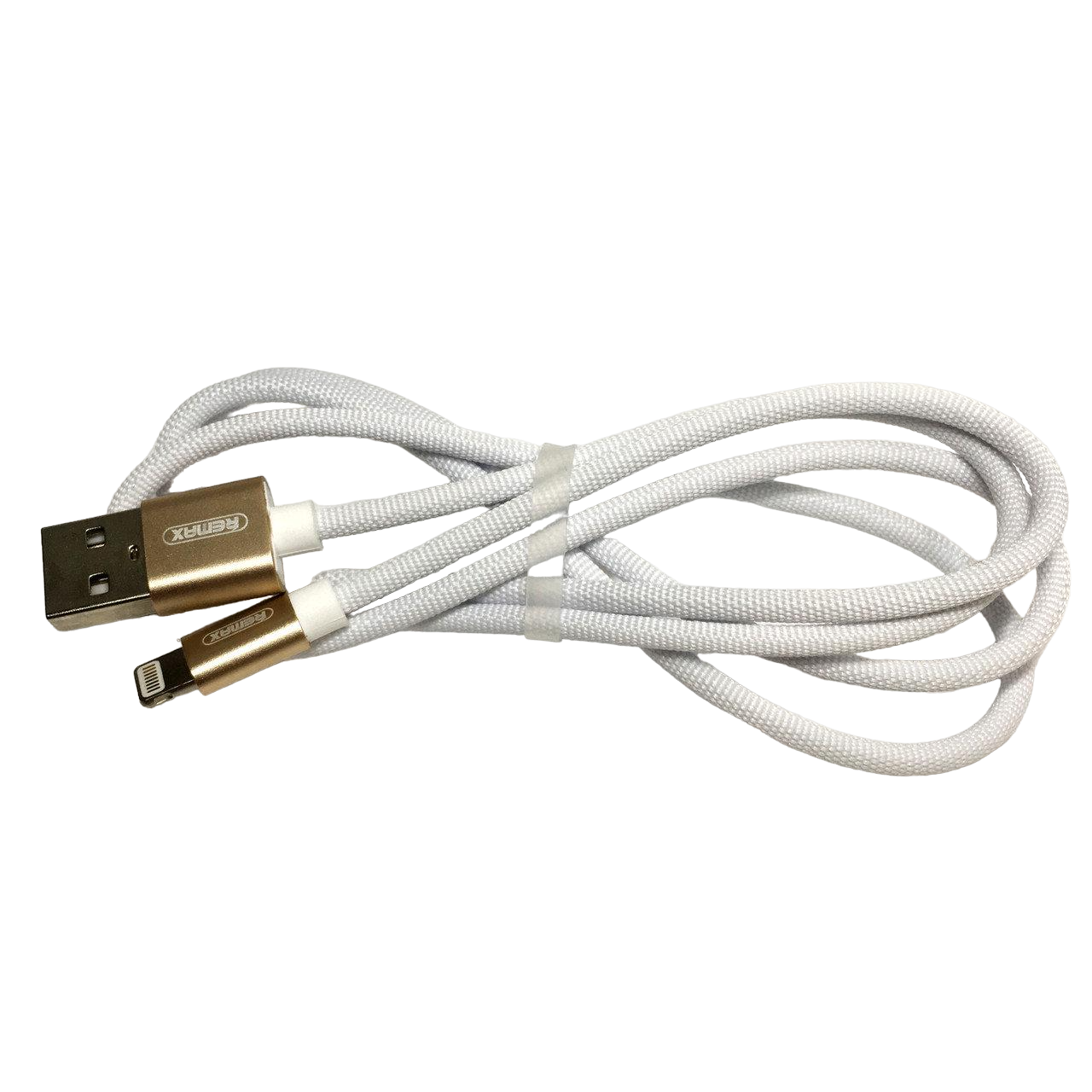 Кабель Remax RC-091i USB Lightning Fabric 1 м Білий (6954851279884) - фото 1