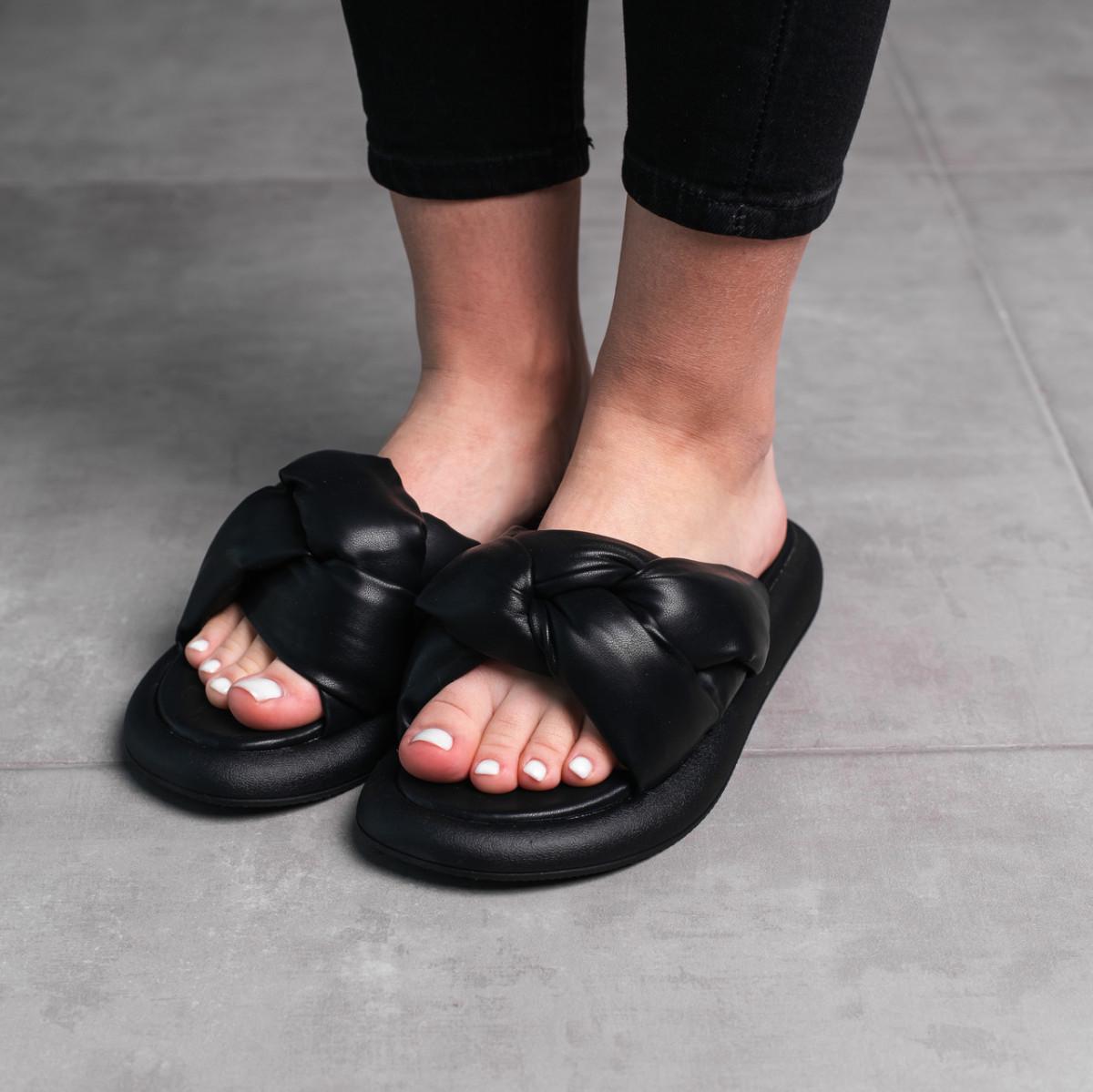 Шлепанцы женские Fashion р. 39 25 см Черный (3692)