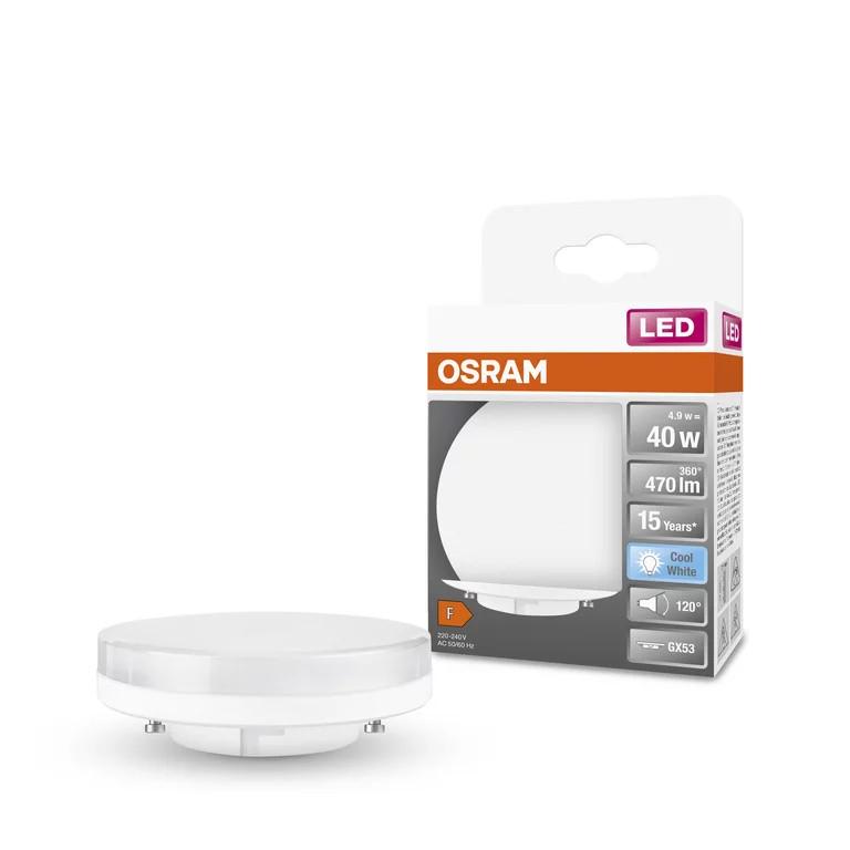 Светодиодная лампа Osram 4,9W 220-240V 470 lm 4000К 120° GX53 (4058075433465) - фото 3