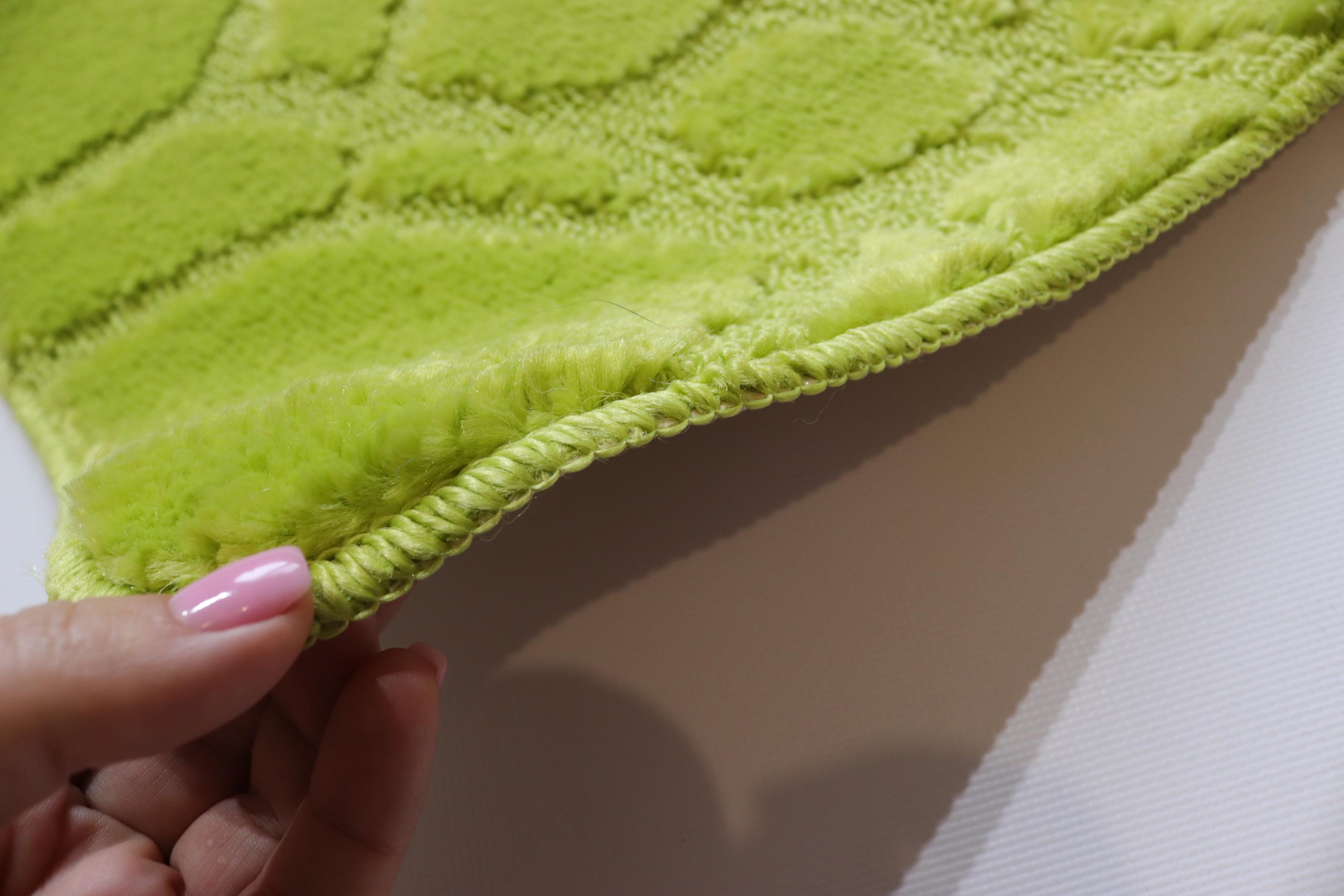 Набір килимків у ванну та туалет Vonaldi 80x50/40x50 см (10566/5542green/s) - фото 3