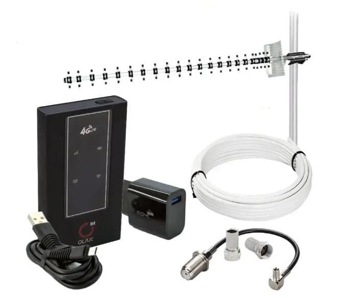 Интернет-комплект с роутером Olax MF981 Wi-Fi 4G и антенна Aspor T1727 1700-2700 МГц 21 (1798107007)