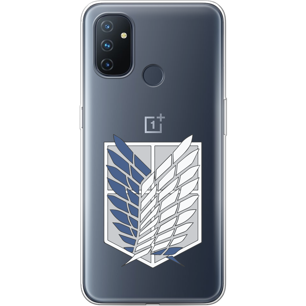 Чехол Boxface OnePlus Nord N100 Атака Титанов Крылья Свободы Прозрачный силикон (42753-bk88-42753)