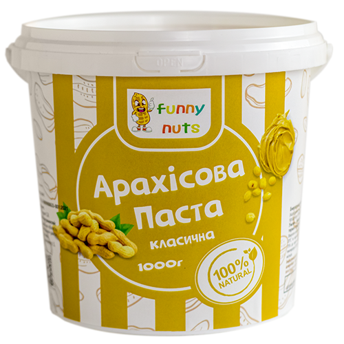 Арахисовая паста FunnyNuts классическая 1000 г (1312980598)