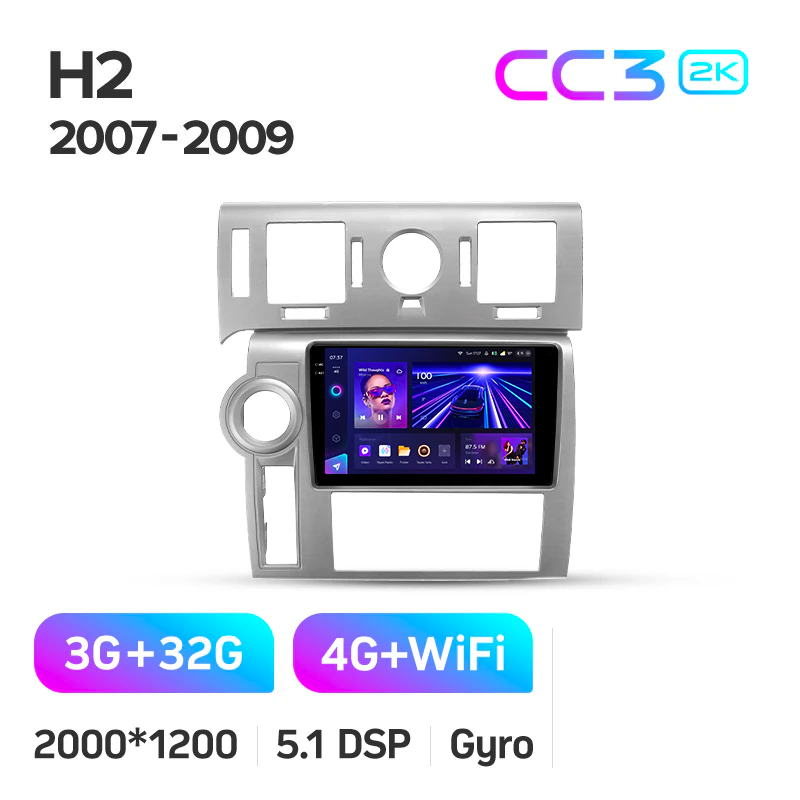 Автомагнитола штатная Teyes CC3 2К для Hummer H2 2007-2009 Android (1871101585) - фото 2