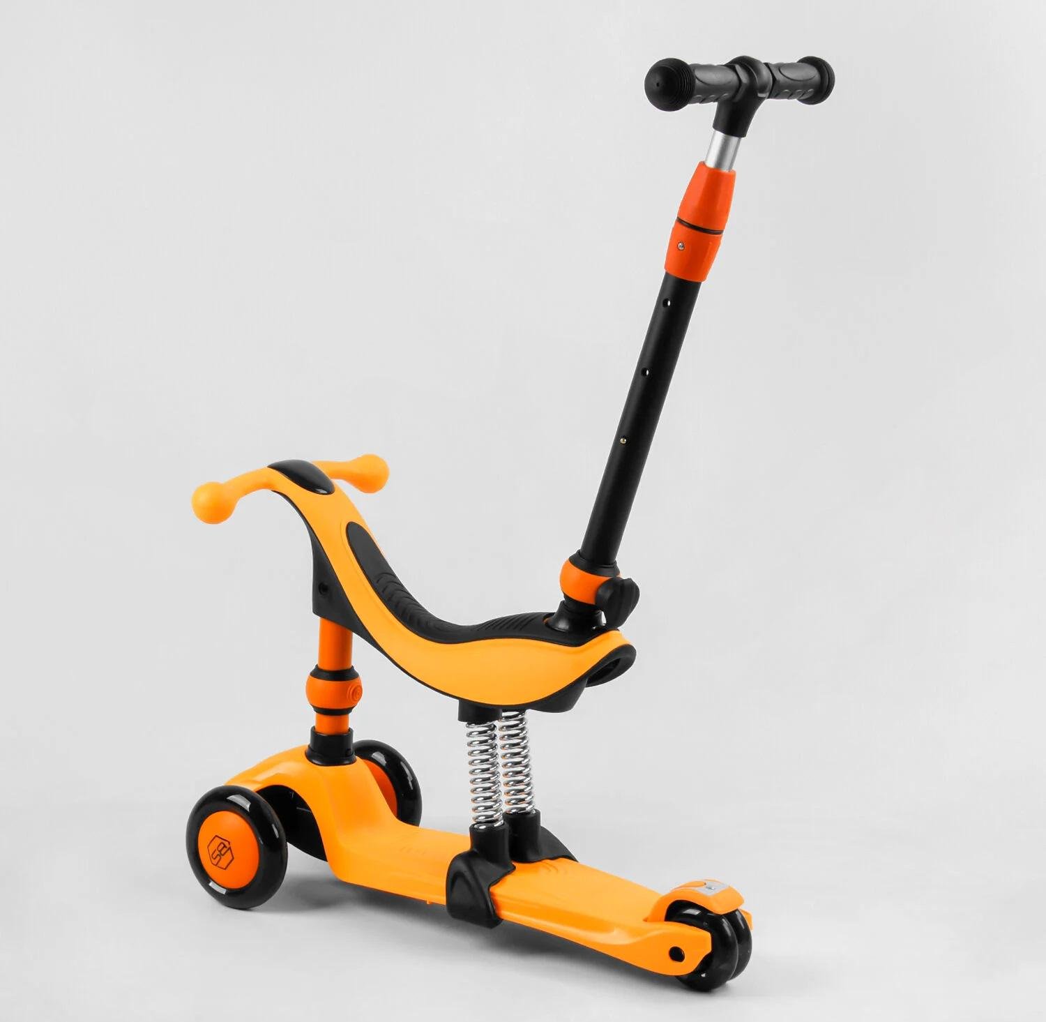 Самокат-велобег Best Scooter 3в1 BS-50584 с подсветкой с сидением и родительской ручкой (17664161) - фото 3