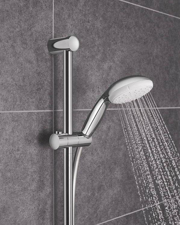 Душевой комплект Grohe Tempesta 100 27598001 со штангой Хром (111186) - фото 3