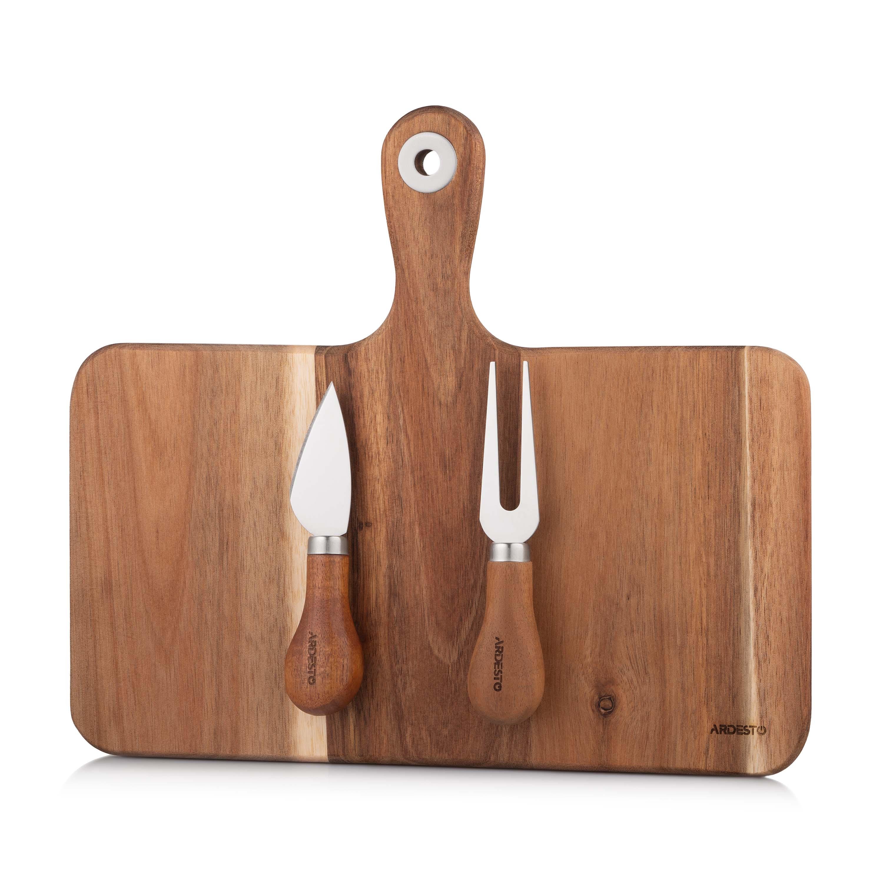 Набор для подачи сыра Ardesto AR0930 Midori дерево 25x29x1,2 см 3 предмета (73646240) - фото 3 Набор для подачи сыра Ardesto AR0930 Midori дерево 25x29x1,2 см 3 предмета (73646240) - фото 3