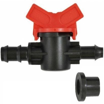 Кран стартовый с резинкой для капельной трубки 16 мм