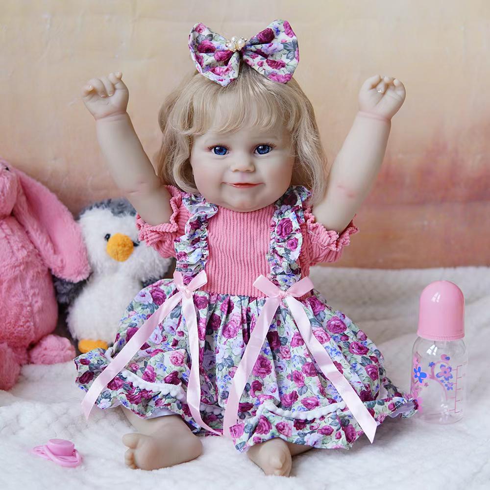Кукла силиконовая коллекционная reborn девочка ляля анатомическая виниловая 50 см