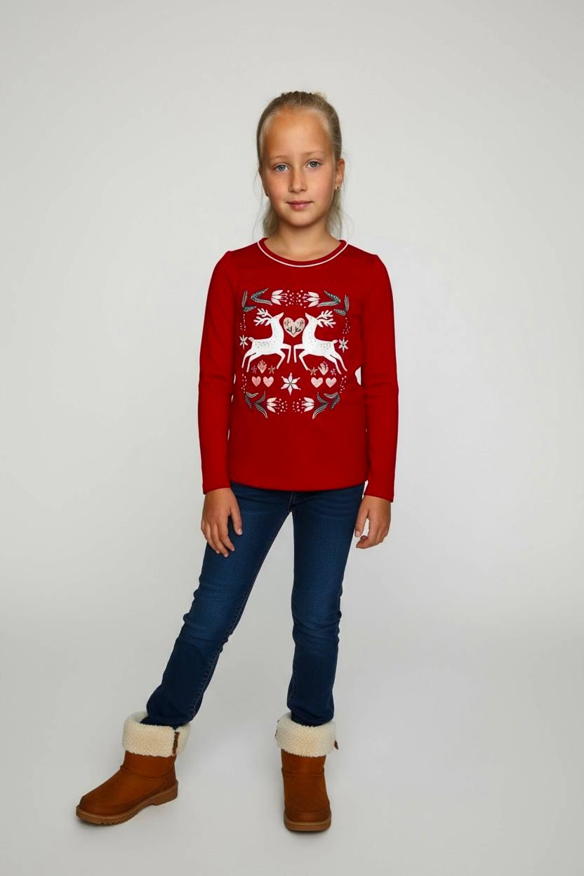 Лонгслив Carter's 7 лет 122 см Бордовый