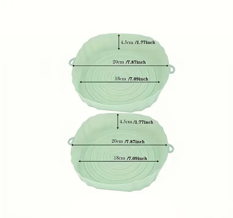 Форма силиконовая для аэрогрилей и аэрофритюрниц Зеленый (W6232) - фото 3 Форма силиконовая для аэрогрилей и аэрофритюрниц Зеленый (W6232) - фото 3