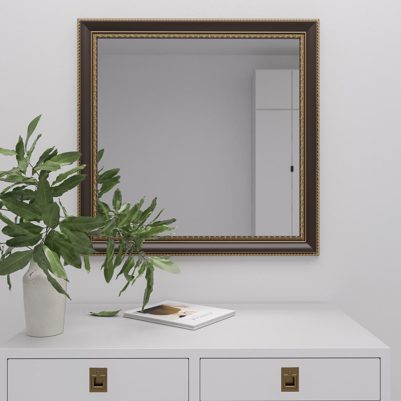 Зеркало настенное Black Mirror 70х70 Коричневый (5826-19)