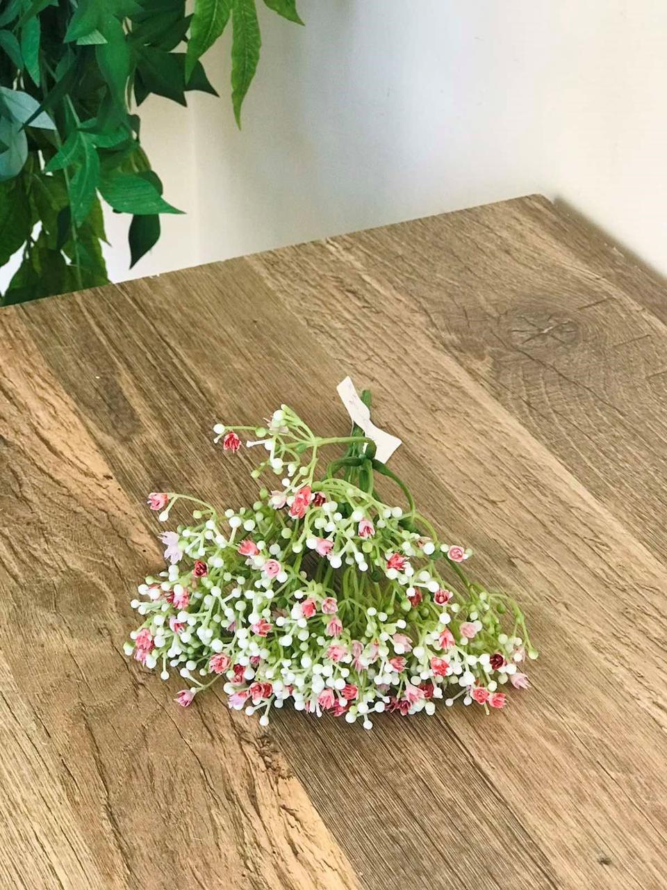 Искусственный гипсофил букет мини пластик 23 см Розовый - фото 2 Искусственный гипсофил букет мини пластик 23 см Розовый - фото 2