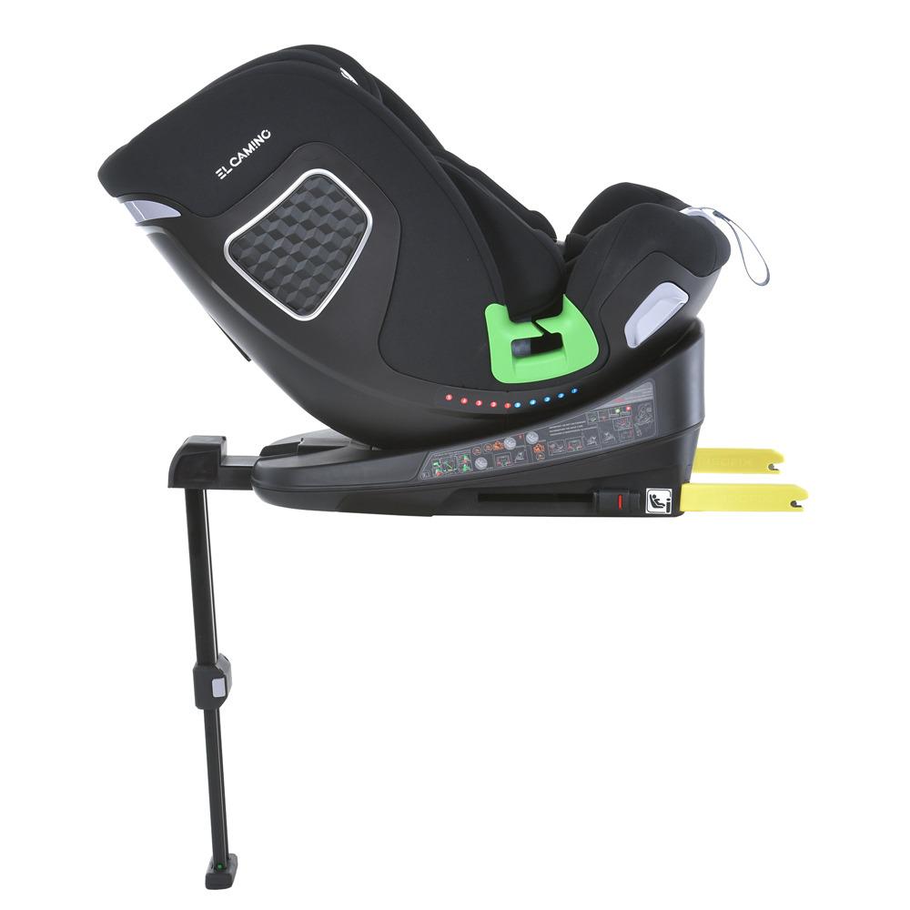 Автокресло детское El Camino Royal Black ME 1146 i-STAND i-SIZE R129 фаза 1,2 40-150 см опорная нога - фото 4 Автокресло детское El Camino Royal Black ME 1146 i-STAND i-SIZE R129 фаза 1,2 40-150 см опорная нога - фото 4