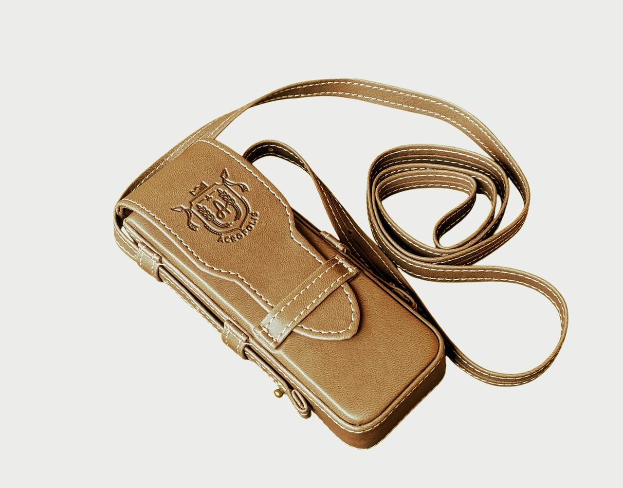 Футляр для очков с ремешком Светло-коричневый (2797254684)