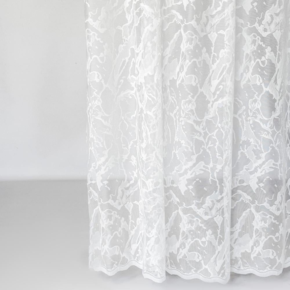 Тканина тюль жакард Мікрія 285 см 57 гр/м2 V-ecru