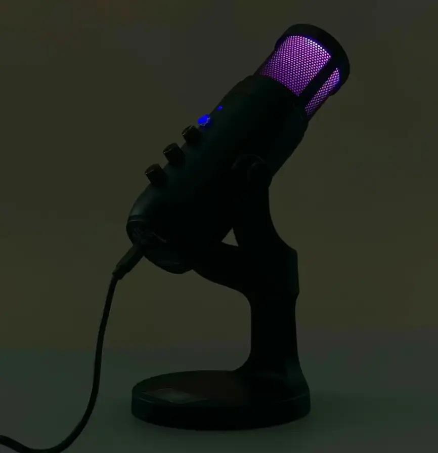 Микрофон студийный MU900 RGB USB Plug&Play Black (30674508) - фото 5 Микрофон студийный MU900 RGB USB Plug&Play Black (30674508) - фото 5