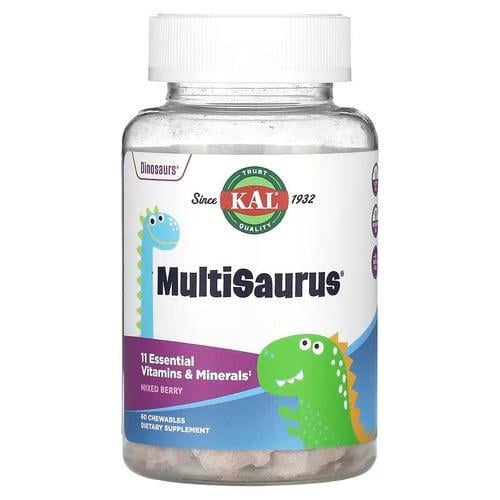 Мультивитамины для детей KAL MultiSaurus Mixed Berry 60 Chewables (CAL-60206)