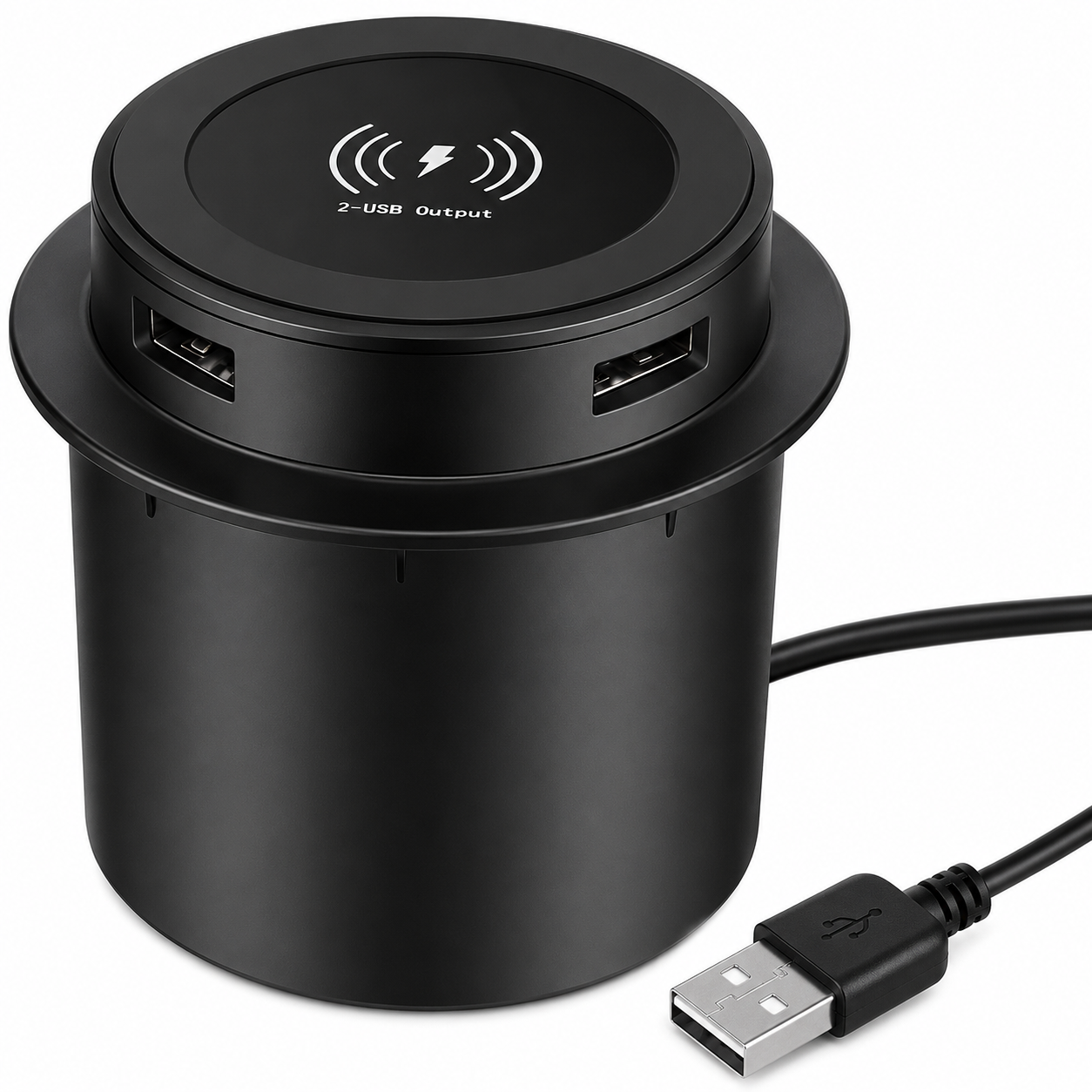 Зарядное устройство для столешницы беспроводное 2хUSB QC 3.0 10 Вт (35122563)
