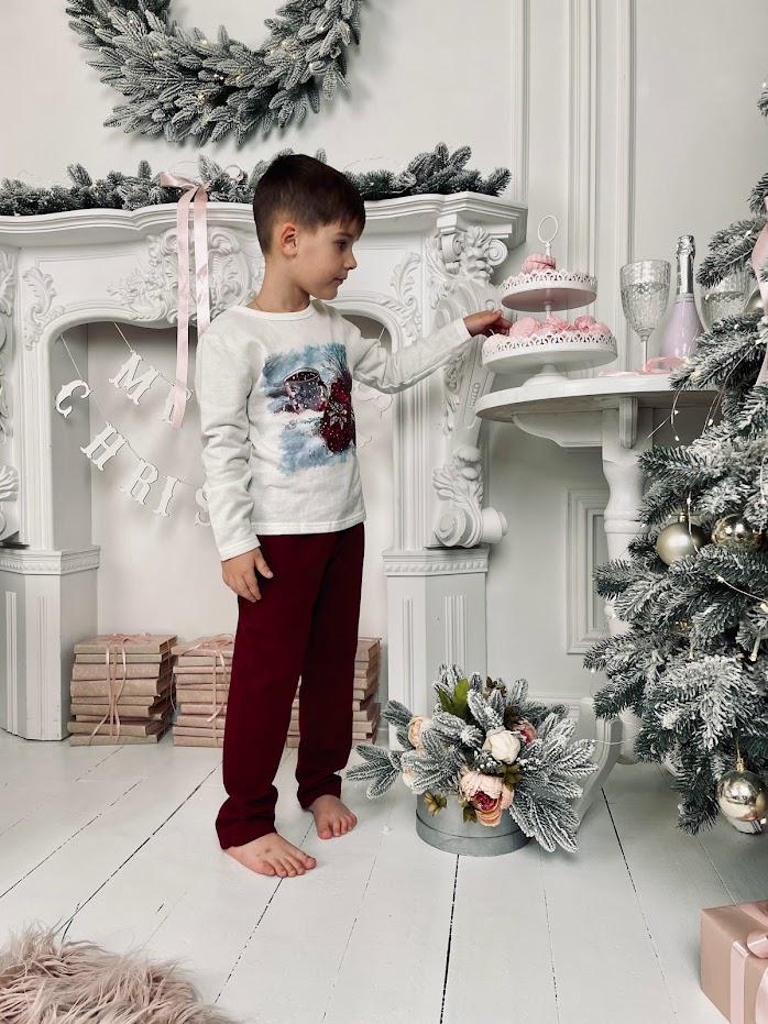 Піжама дитяча Носи своє Family look 98 см Червоний (6076-7-v0) Піжама дитяча Носи своє Family look 98 см Червоний (6076-7-v0)