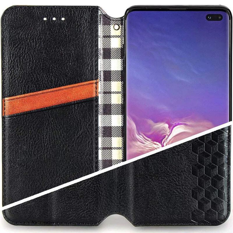 Кожаный чехол книжка GETMAN Cubic (PU) для Samsung Galaxy S20 FE Черный - фото 3