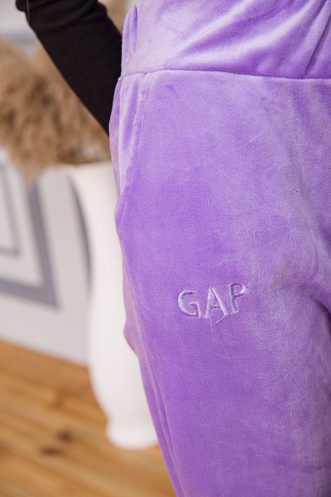 Штаны женские велюровые GAP 177R201 р. 48 Сиреневый - фото 5