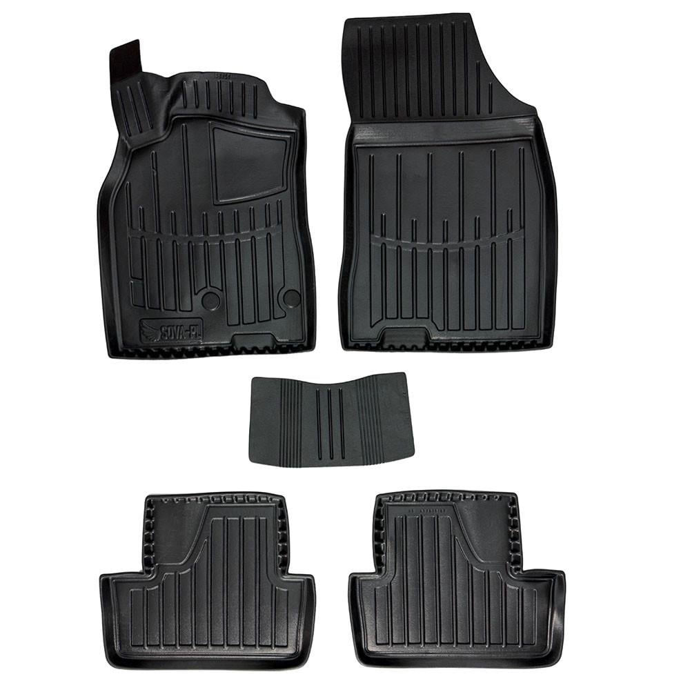 Коврики в салон SOVA-PL для Renault Megane III 2008-2015 хэтчбек резиновые 5 шт. Черный (28800644)