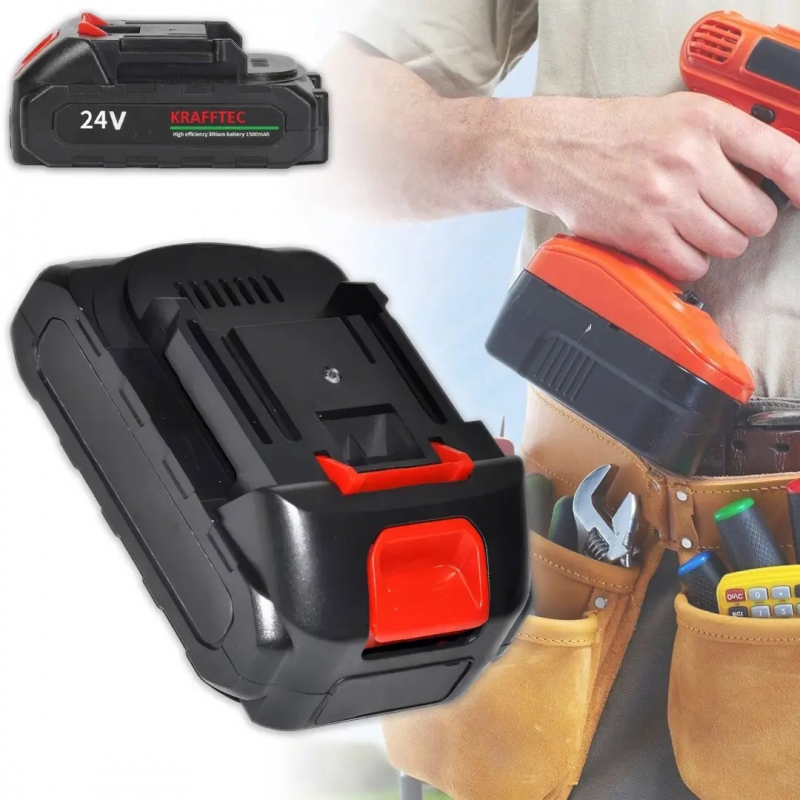 Батарея аккумуляторная KRAFFTEC для электроинструментов 24V 1500 mAh (tf6762) - фото 2