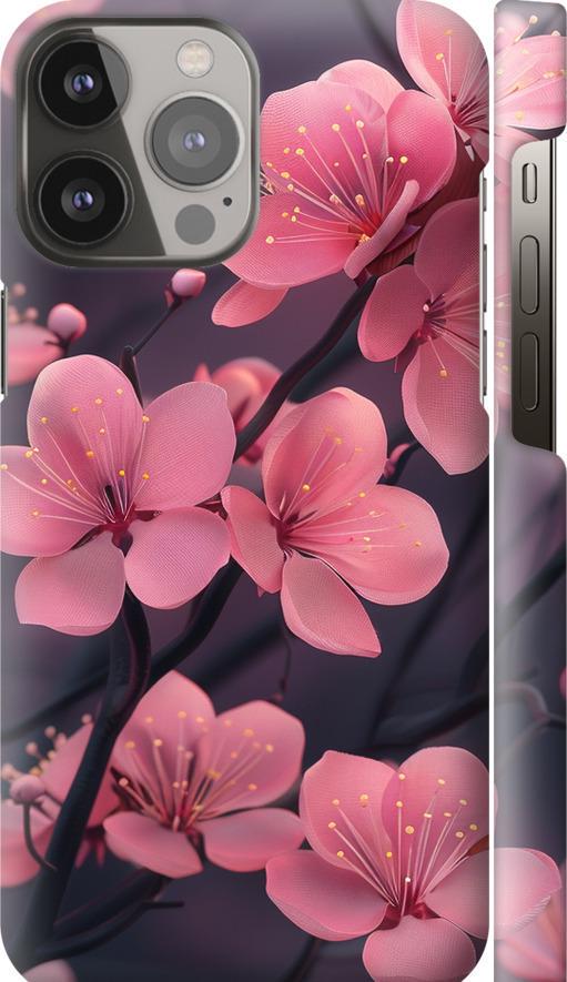 Чехол на iPhone 13 Pro Max Пурпурная сакура (6075m-2371-42517)