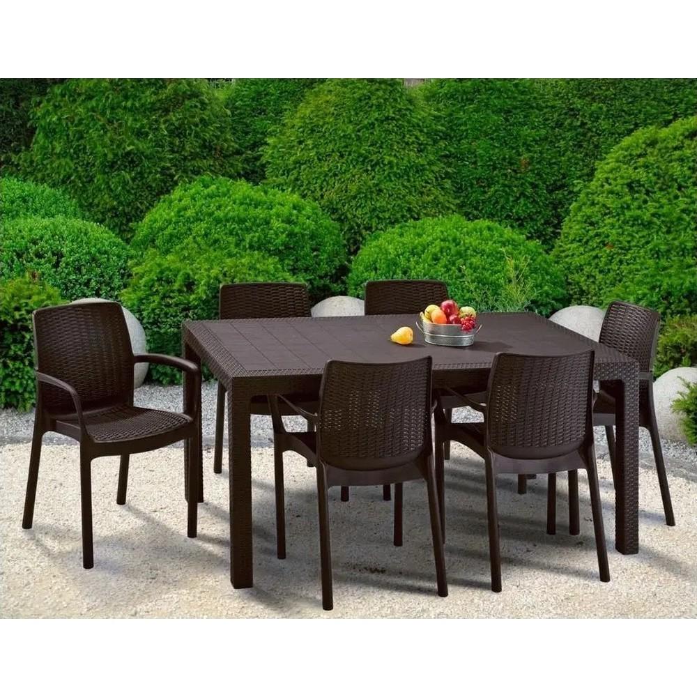 Стіл садовий Keter Melody Коричневий (255812) - фото 3 Стіл садовий Keter Melody Коричневий (255812) - фото 3