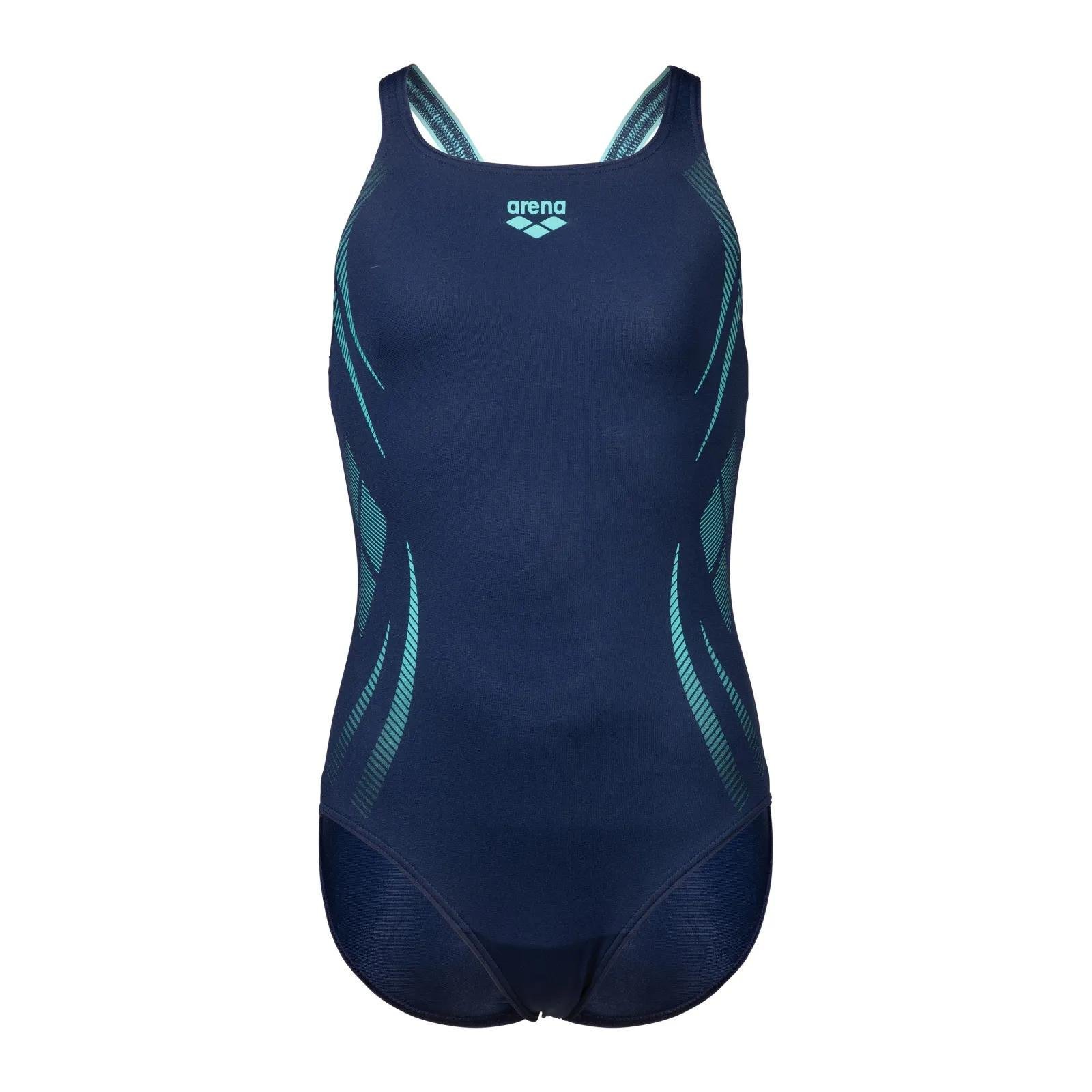 Купальник закрытый для девочек Arena POSEIDONIA SWIMSUIT SWIM PRO B 128 см Синий (009005-780 128 см)
