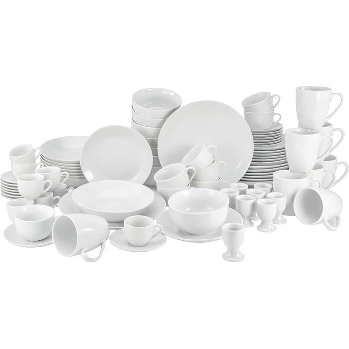 Столовий сервіз Creatable Luna на 8 персон 80 пр. Білий (33459116)