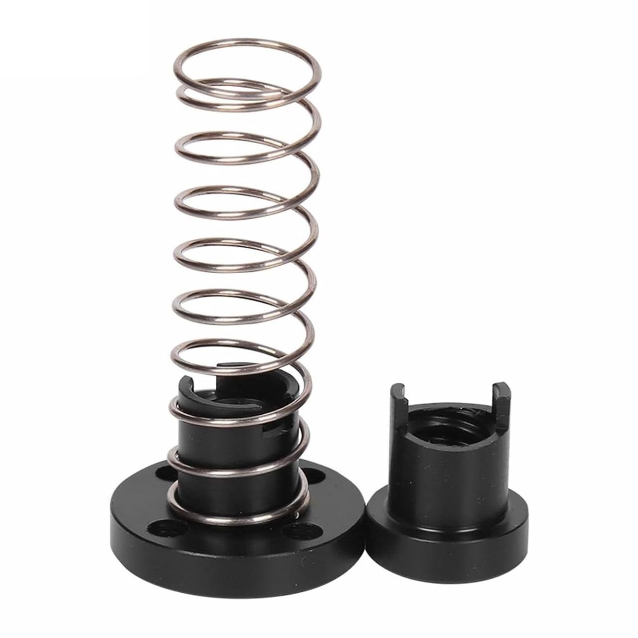 Гайка с пружиной на T8 ходовой винт 4-х западная Krok 8 мм POM пластик