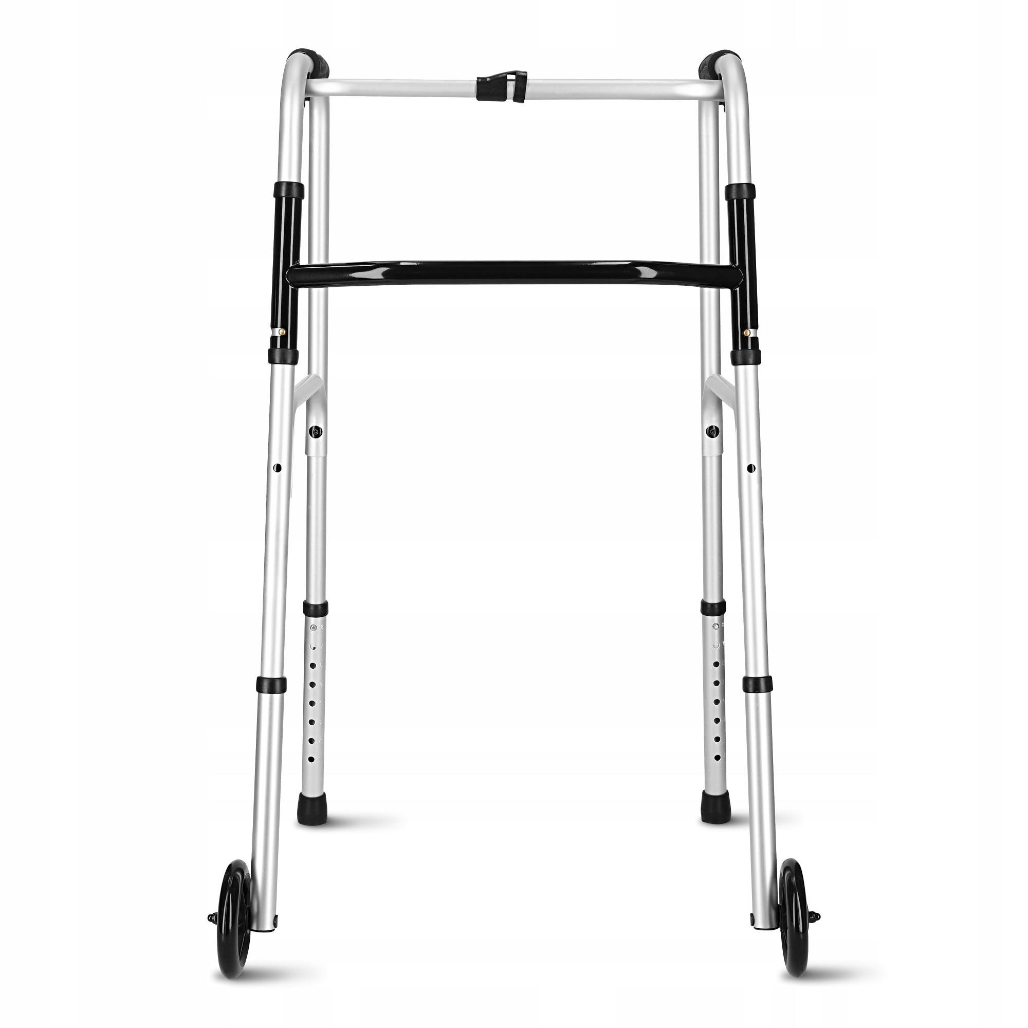 Ходунки реабілітаційні 4fizjo регульовані з коліщатами Silver/Black (P-5905973406451)