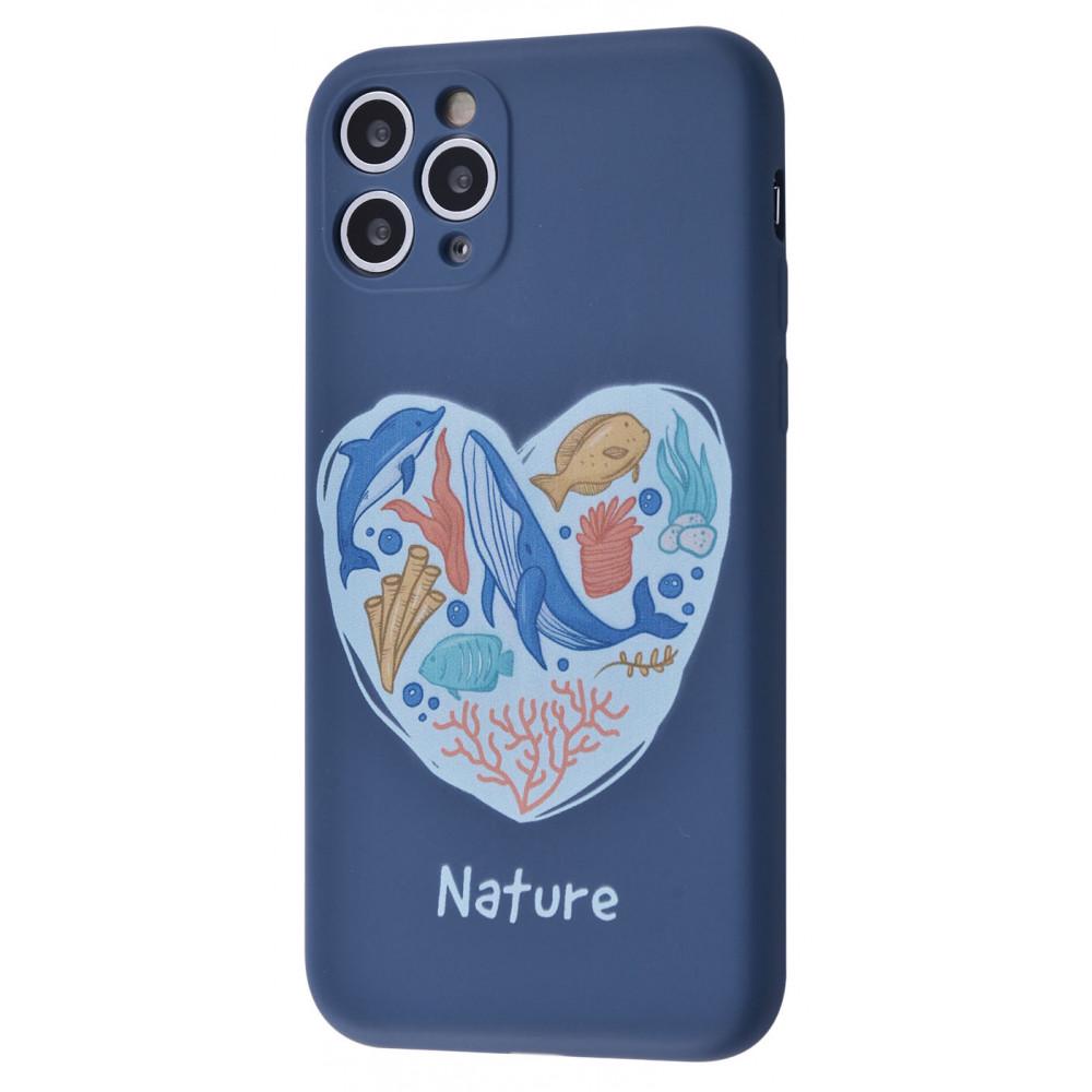 Чехол WAVE Fancy case TPU для iPhone 11 Pro Max Undersea world/Dark-blue
