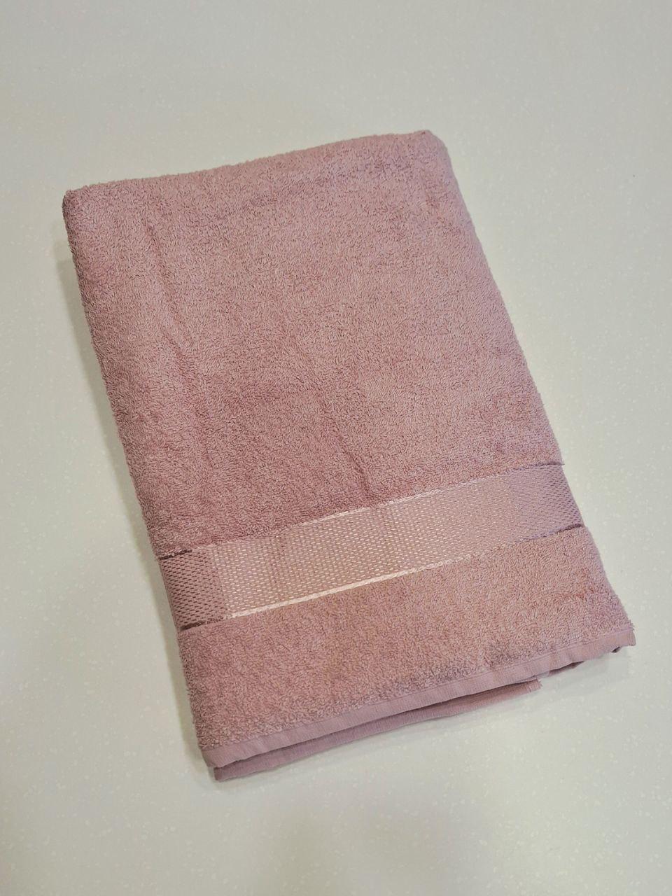 Рушник махровий Aisha Home Textile 100x150 см Рожевий (1437)