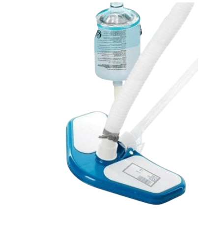 Набор для чистки каркасного бассейна со скимером пылесосом для уборки дна и стенок Cиний (132-9-58947)