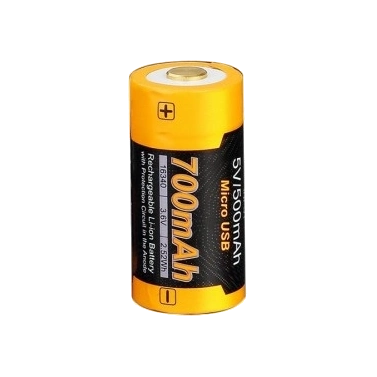 Аккумулятор литий-ионный Fenix ARB-L16-700 16340 700 mAh с micro USB Yellow (27918593) Аккумулятор литий-ионный Fenix ARB-L16-700 16340 700 mAh с micro USB Yellow (27918593)