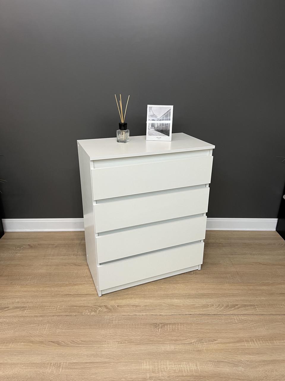 Комод Кватро 4 шухляди 700х860х380 мм Білий - фото 6