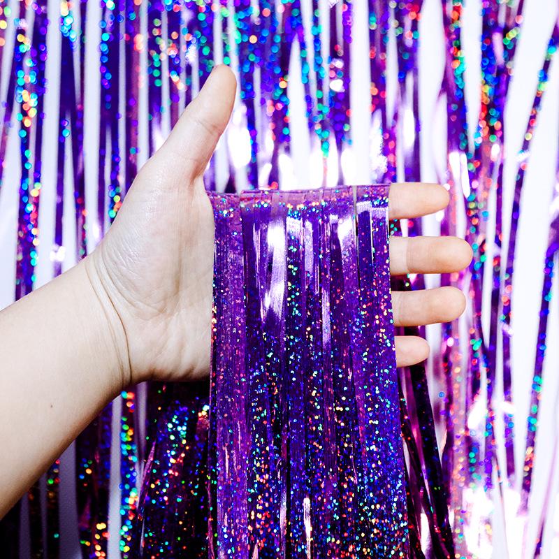 Дождик-гирлянда с голограммой 2х1 м Фиолетовый (65395/2) - фото 6 Дождик-гирлянда с голограммой 2х1 м Фиолетовый (65395/2) - фото 6