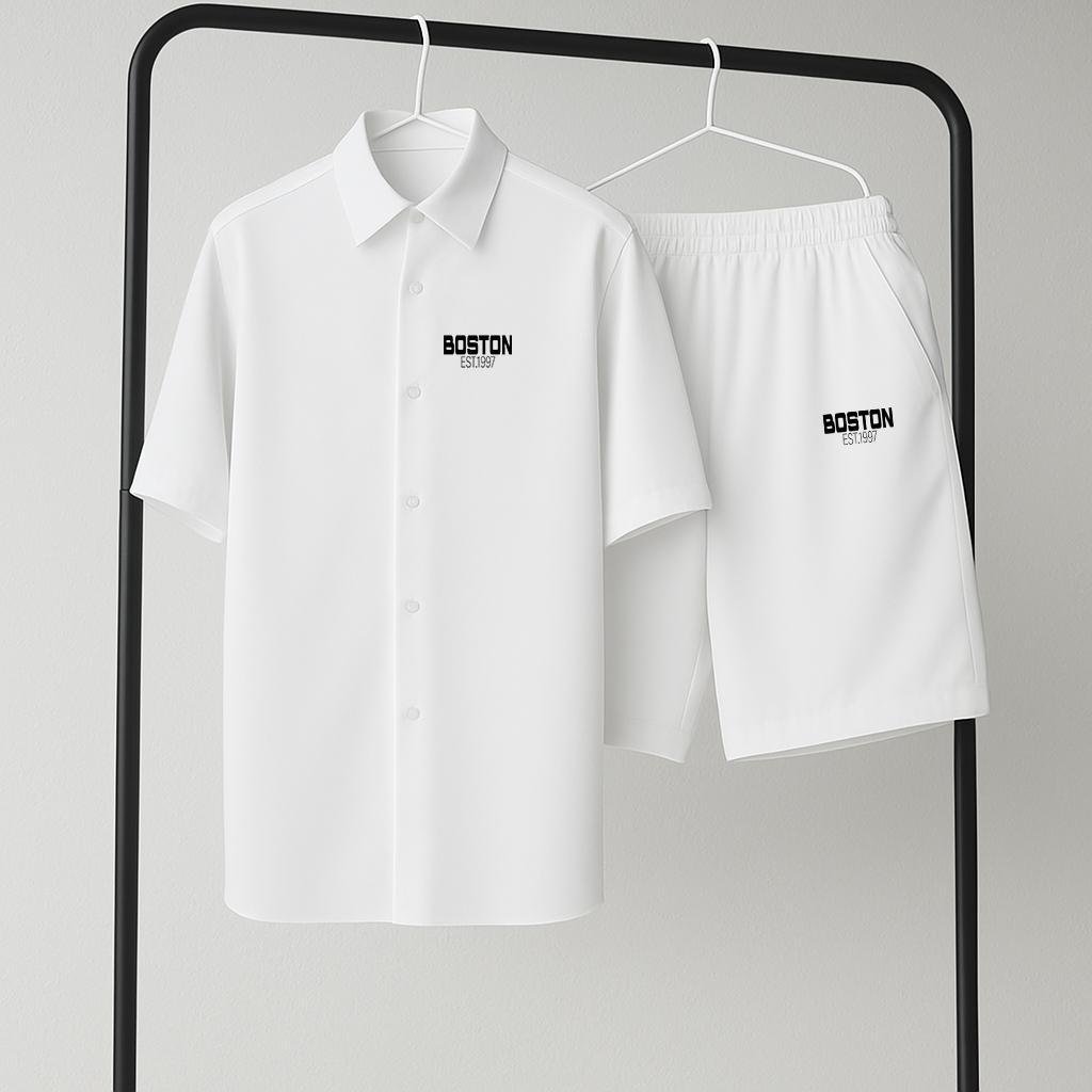 Костюм мужской летний Boston 1997 классический L Белый (Q0060/1/3) - фото 1 Костюм мужской летний Boston 1997 классический L Белый (Q0060/1/3) - фото 1