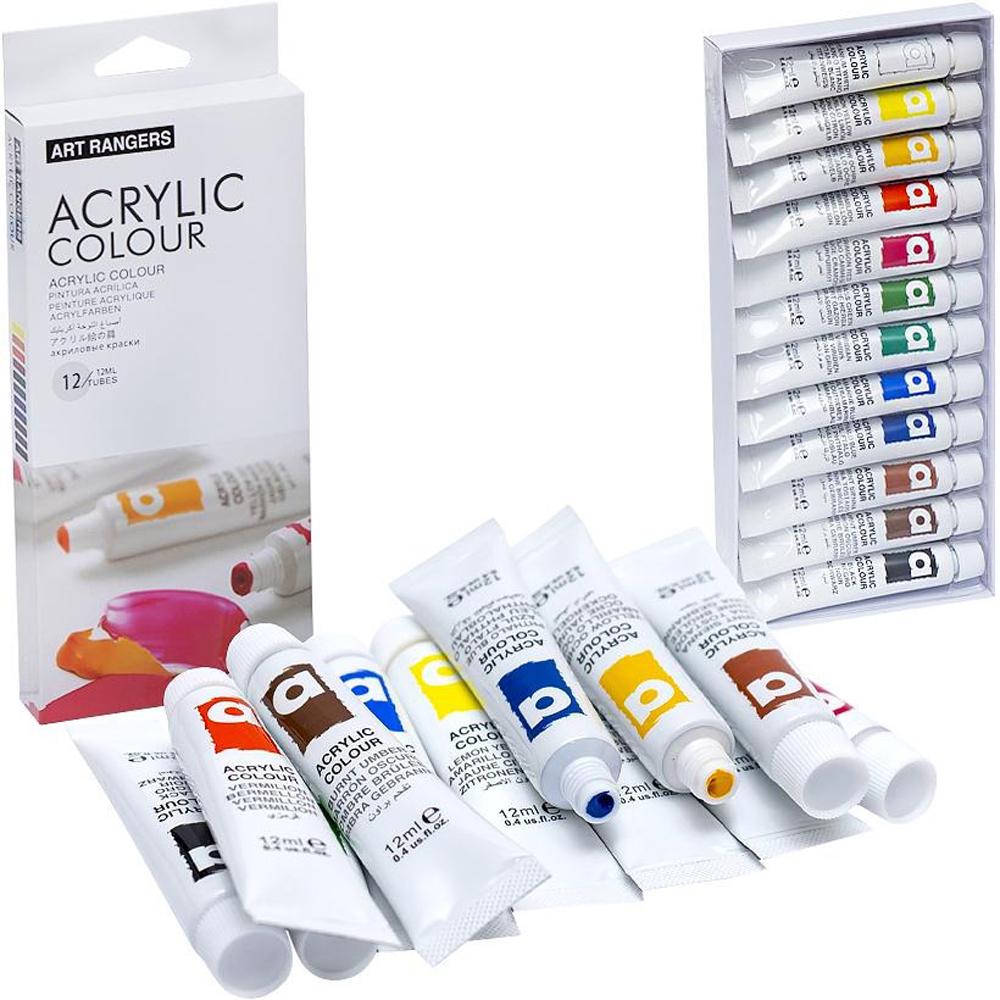 Фарби акрилові художні тюбики в коробці 12 кольорів по 12 мл (37-106236) - фото 7 Фарби акрилові художні тюбики в коробці 12 кольорів по 12 мл (37-106236) - фото 7