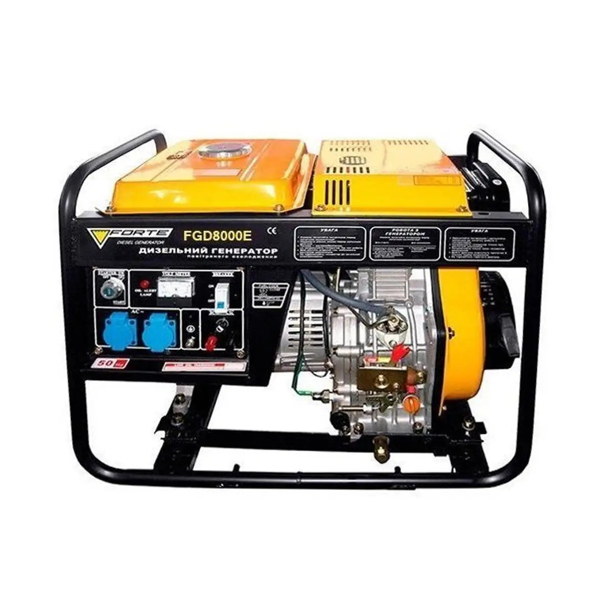 Генератор дизельный FORTE FGD8000E 6,5 кВт 220 В однофазный
