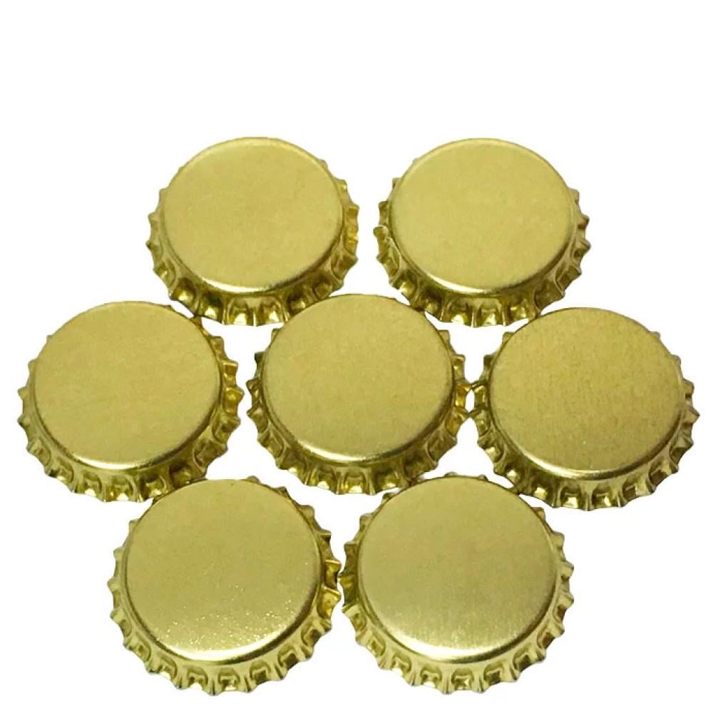 Пробки для стеклянных бутылок 100 шт. Золотой