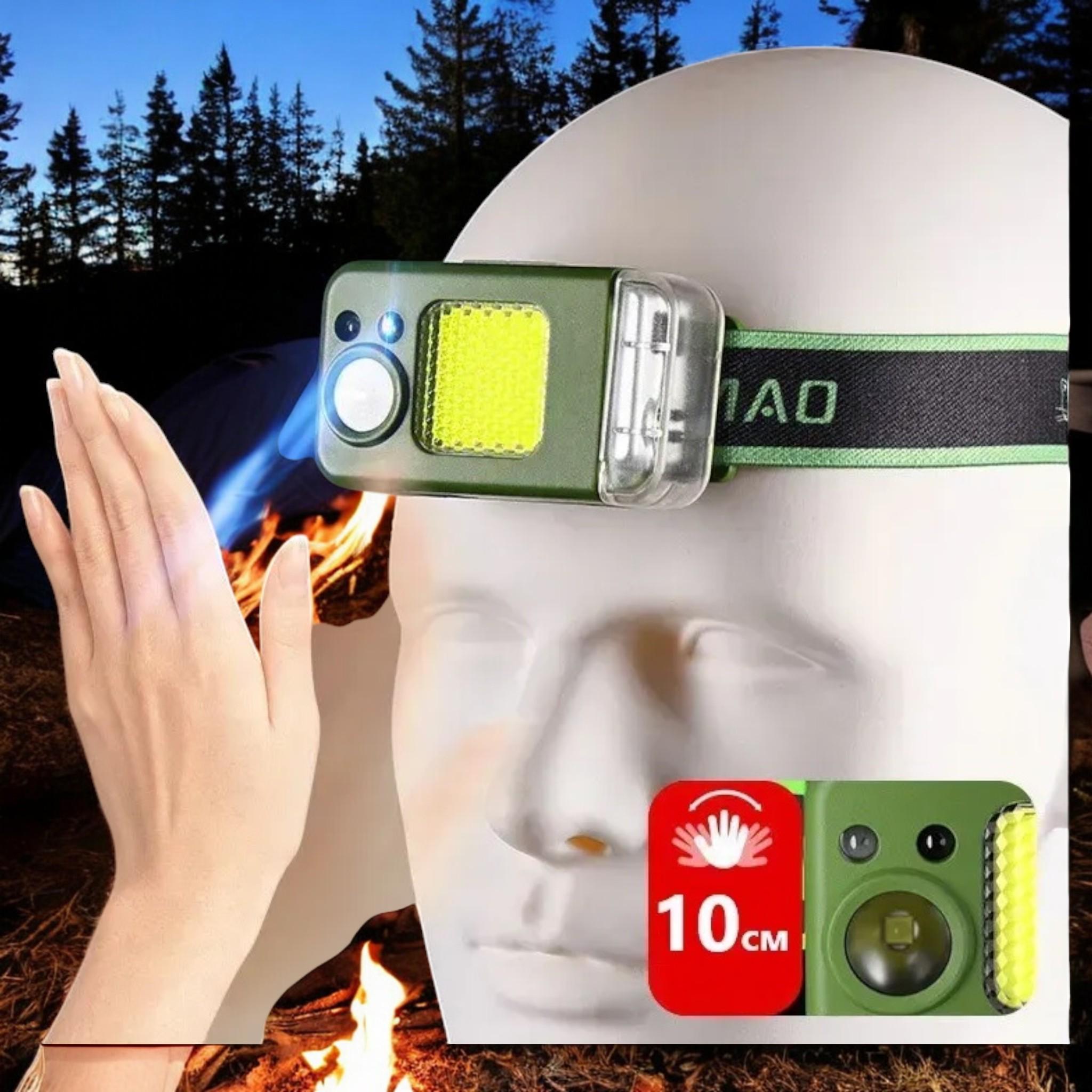 Фонарь налобный Eamad lighter Hendlamp с Motion Sensor с плазменной зажигалкой Li-Ion аккумулятором и Type-C зарядкой (25370103) - фото 3 Фонарь налобный Eamad lighter Hendlamp с Motion Sensor с плазменной зажигалкой Li-Ion аккумулятором и Type-C зарядкой (25370103) - фото 3