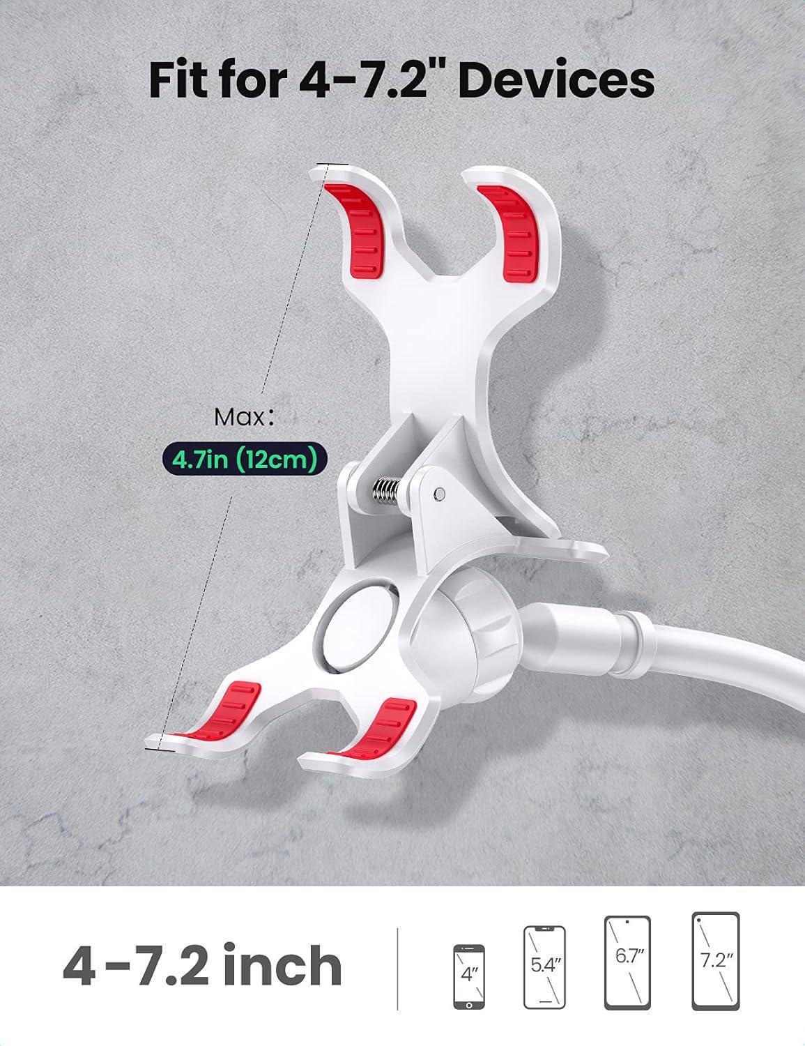 Держатель гибкий Ugreen 90 4–11" 360° Белый (20113) - фото 4