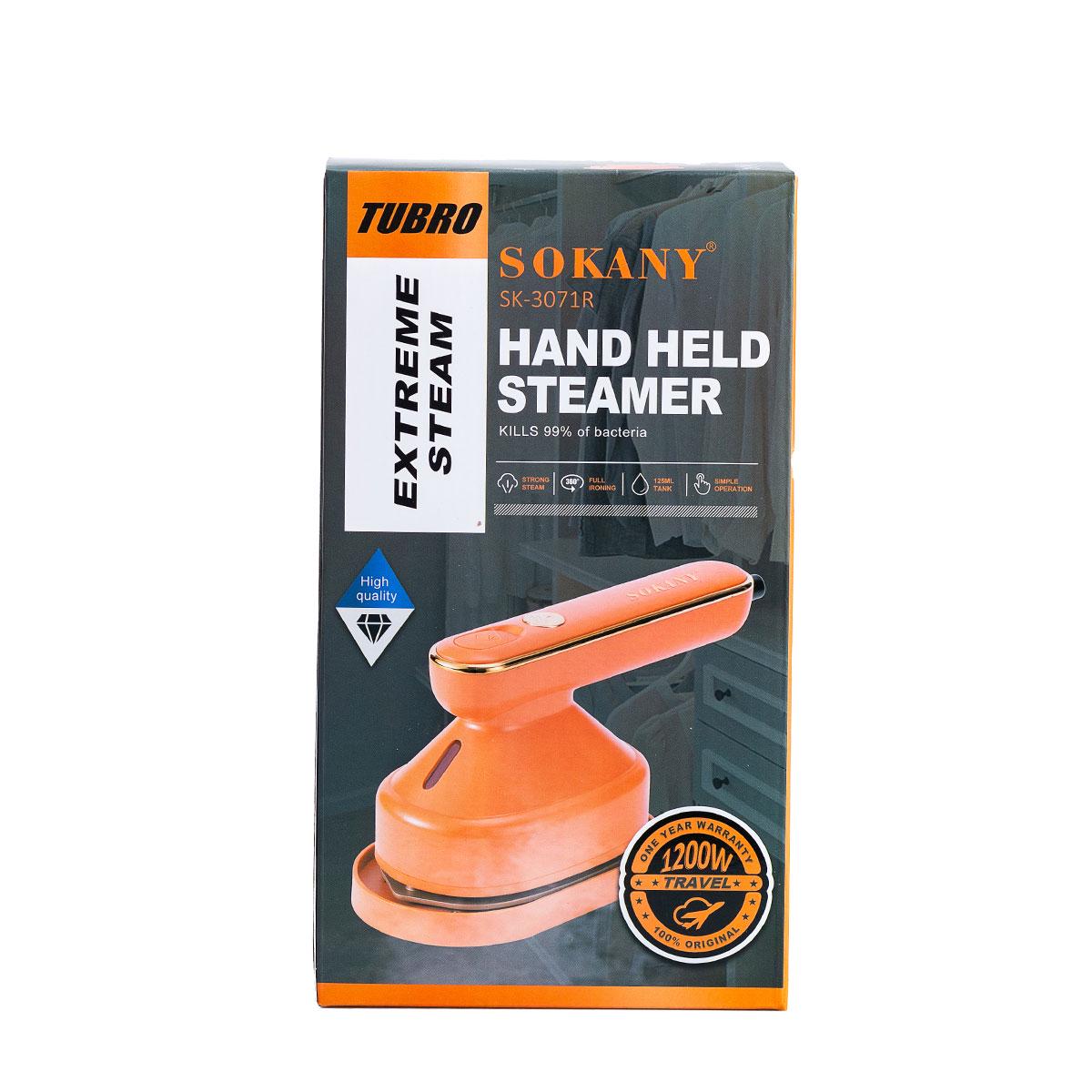 Праска дорожня Sokany з парогенератором 1200 Вт Помаранчевий (25905627) - фото 7