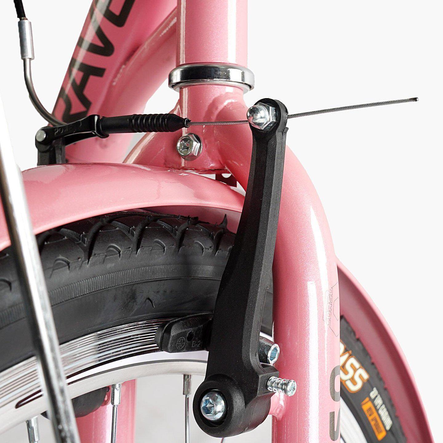 Велосипед городской Corso Travel с корзиной и багажником рама 16,5/26" Розовый - фото 4 Велосипед городской Corso Travel с корзиной и багажником рама 16,5/26" Розовый - фото 4