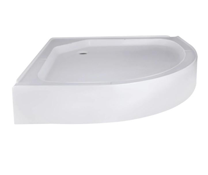 Душевая кабина полукруглая Lidz Latwa SC80x80.SAT.LOW.GR стекло тонированное 4 мм с душевым поддоном Kapielka ST 80x80x15 см (64606) - фото 5